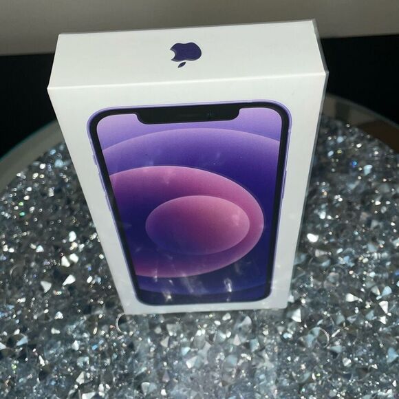 Empty box for purple apple iPhone 12, 128 gb MJNF3LL/A model A2172 - Picture 3 of 7